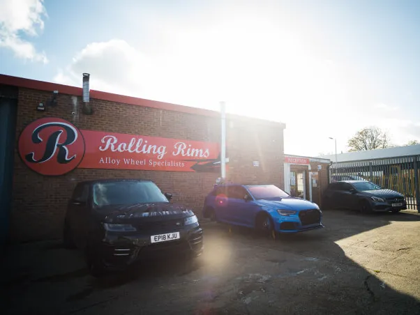 Rolling Rims workshop exterior in Great Dunmow, Essex