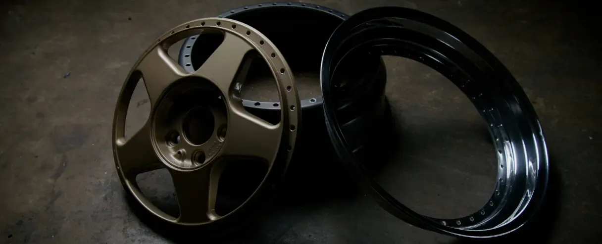 Image of a split rim rebuild